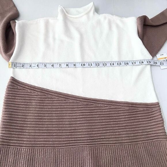 Rafaella Color Block Funnel Neck Sweater NWT - Picture 5 of 8